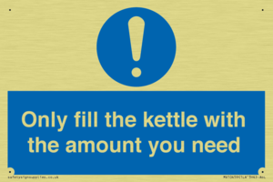 Only fill the kettle with the amount you need